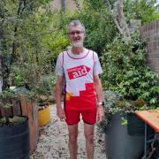 Eric Jager, 68 will be running before dawn to dusk past 25 churches from his hometown in Sherbourne.