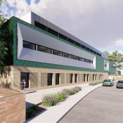 CGI of the endoscopy facility at Poole Hospital