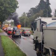 Fire near Ringwood.