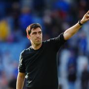 Bournemouth manager Andoni Iraola salutes the fans after the Premier League match at the King Power Stadium, London. Picture date: Saturday October 5, 2024.