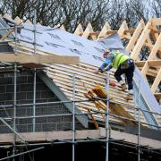 File photo of new homes being built.