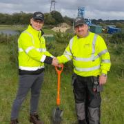 Richard Stanbrook, general manager of drinking water services at Bournemouth Water (left); and Mike Hall, senior production technician at Bournemouth Water (right).