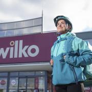 Deliveroo delivery partnership with Wiko, at Wilco in Rotherham, South Yorkshire. Picture date: Monday October 14, 2024. Photo credit: Deliveroo/Dominic Lipinski