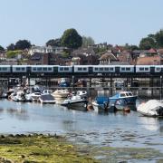 Distance view of Lymington bridge