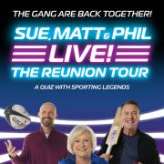 Sue Matt and Phil Live! The Reunion Tour will bring Sue Barker, Matt Dawson, and Phil Tufnell back together