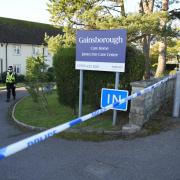 Police at Gainsborough Care Home in Swanage