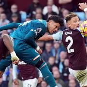 Bournemouth's Evanilson scores their side's first goal of the game during the Premier League match at Villa Park, Birmingham. Picture date: Saturday October 26, 2024.