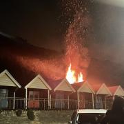 The fire on Boscombe seafront