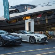 Aston Martin Goldfinger edition at Sunseeker, Poole