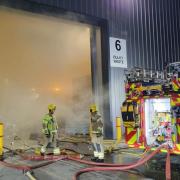 'Avoid the area': Firefighters tackle huge blaze at recycling centre