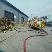 Huge recycling centre blaze caused from pile of mattresses