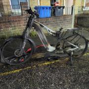 An e-bike caught fire at a family's home