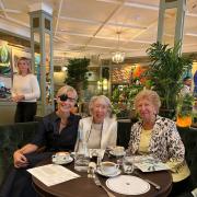 The birthday girl enjoyed the day with her friends Christine Arnold and Naomi Cleaver on November 12.