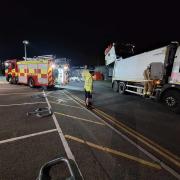 Dorset and Wiltshire Fire and Rescue Service were alerted to reports of a large vehicle fire in Poole at around 4am on November 14.