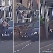 Stills from video from Abbotsbury Road crash caused by Leon Fowler