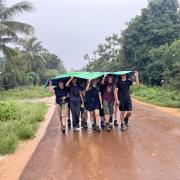 QE students in Cambodia