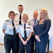 Chief officers showing their support for White Ribbon Day