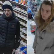 Police want to speak with these two people in connection with shoplifting incidents