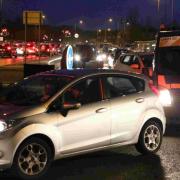 GRIDLOCK: Rush hour congestion outside the Royal Bournemouth Hospital