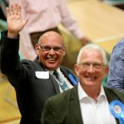 David Flagg celebrates retaining his seat in Burton and Winkton