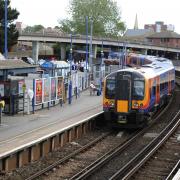 Picture by Richard Crease  - 10/06/14  - RC100614pPooleTown4 -    for 2014 Then and Now book.  Poole Town -  Poole Railway Station