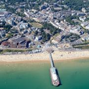 Aerial images of the area submitted by Stephen Bath. .Bournemouth Pier, seafront and the Bournemouth town centre. .MUST CREDIT - Photo by Stephen Bath..