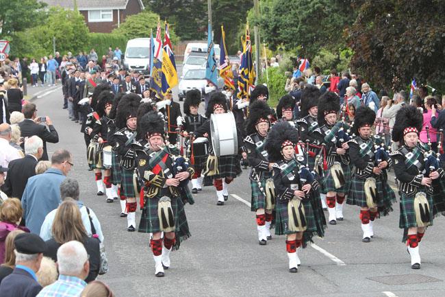 The sixth Burton Armed Forces and Veterans Day took place on Burton Village Green with a parade, service and entertainment