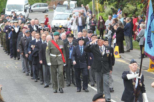 The sixth Burton Armed Forces and Veterans Day took place on Burton Village Green with a parade, service and entertainment