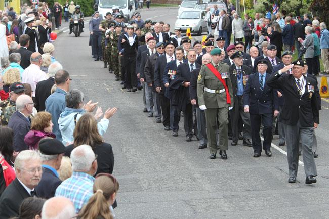 The sixth Burton Armed Forces and Veterans Day took place on Burton Village Green with a parade, service and entertainment