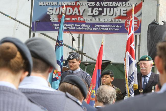 The sixth Burton Armed Forces and Veterans Day took place on Burton Village Green with a parade, service and entertainment