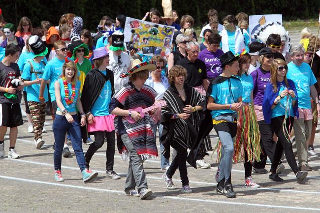 The annual Relay for Life in aid of Cancer Research UK takes place at Ferndown Leisure Centre.