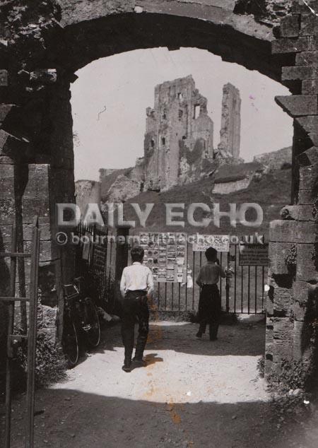 Corfe Castle in 1958