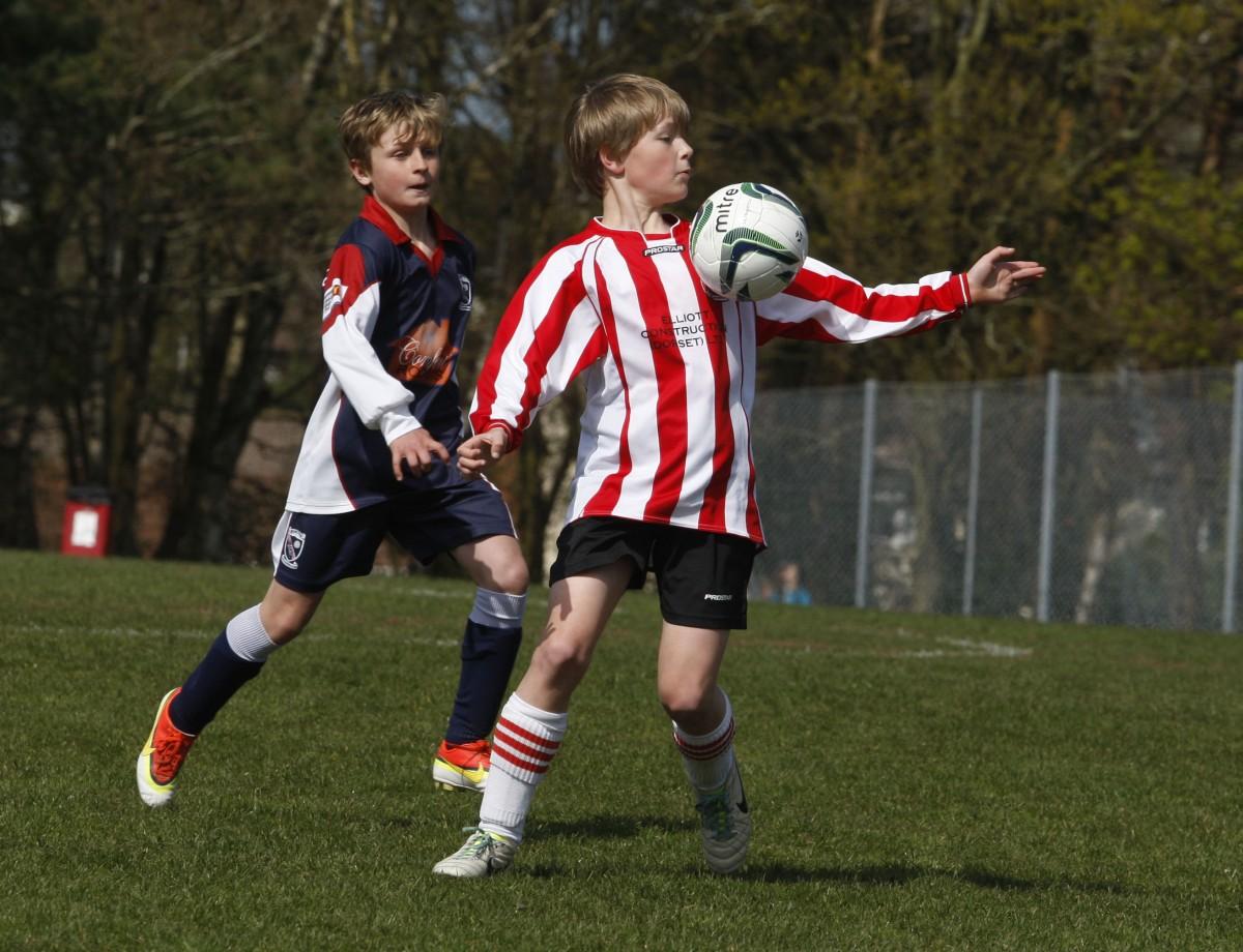 Bournemouth Youth Cup Finals Day 13th April 2014: Burton v Corfe Mullen Under 11s