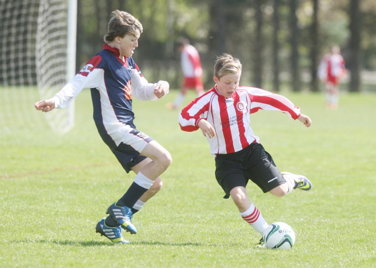 Bournemouth Youth Cup Finals Day 13th April 2014: Burton v Corfe Mullen Under 11s