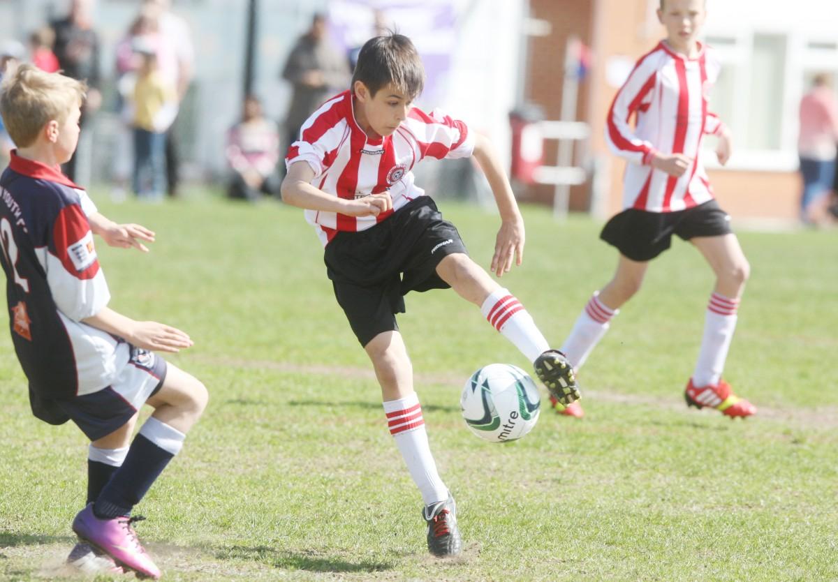 Bournemouth Youth Cup Finals Day 13th April 2014: Burton v Corfe Mullen Under 11s