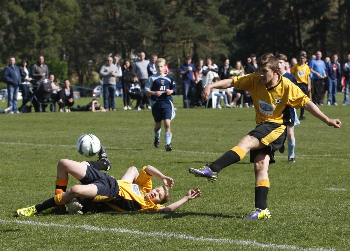 Branksome v Greenfields Under 14 on Bournemouth Youth Cup Finals Day, 13th April 2014