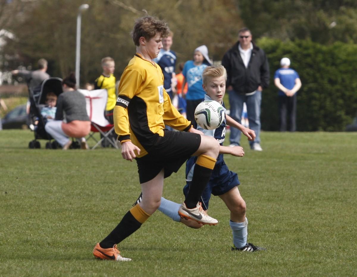 Branksome v Greenfields Under 14 on Bournemouth Youth Cup Finals Day, 13th April 2014