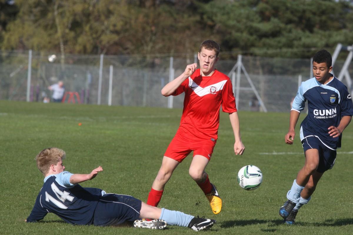 Greenfields v Ringwood Town Under 15 on Bournemouth Youth Cup Finals Day, 13th April 2014