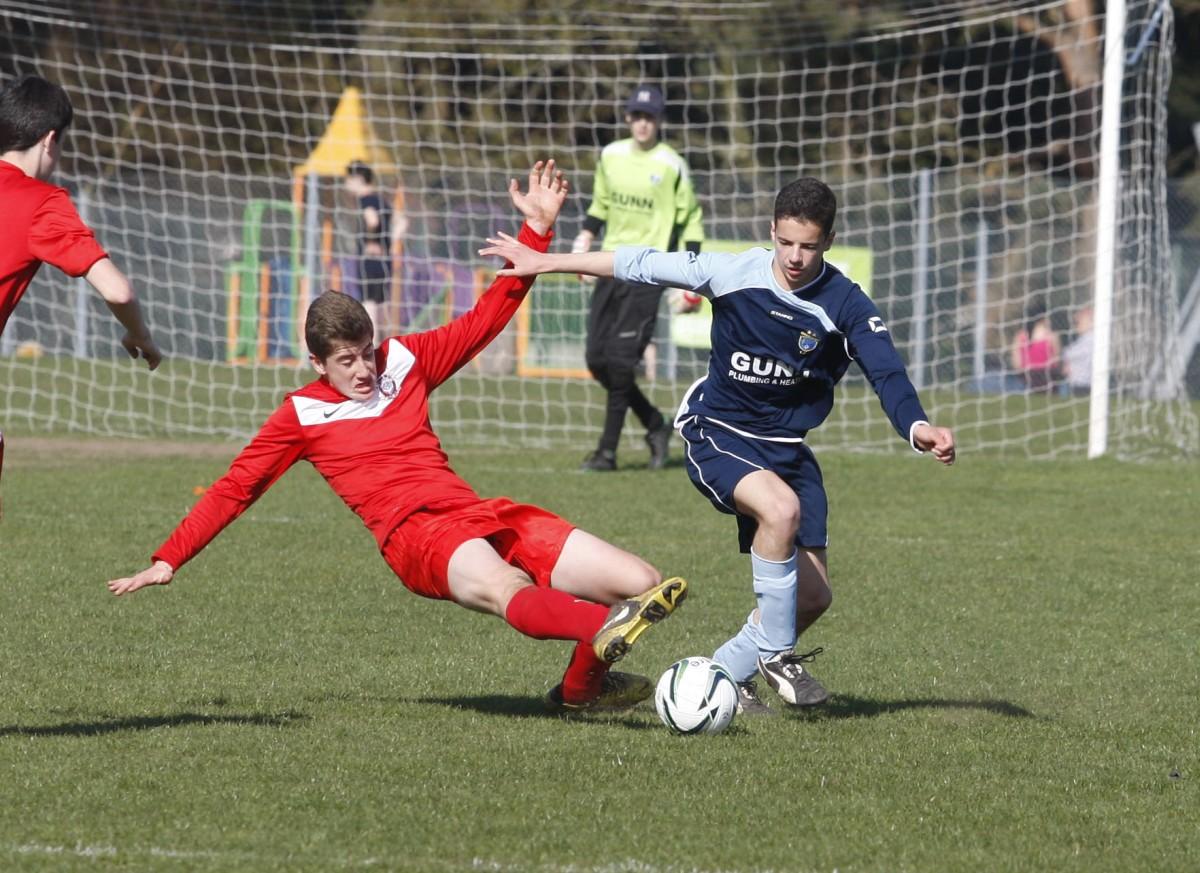 Greenfields v Ringwood Town Under 15 on Bournemouth Youth Cup Finals Day, 13th April 2014