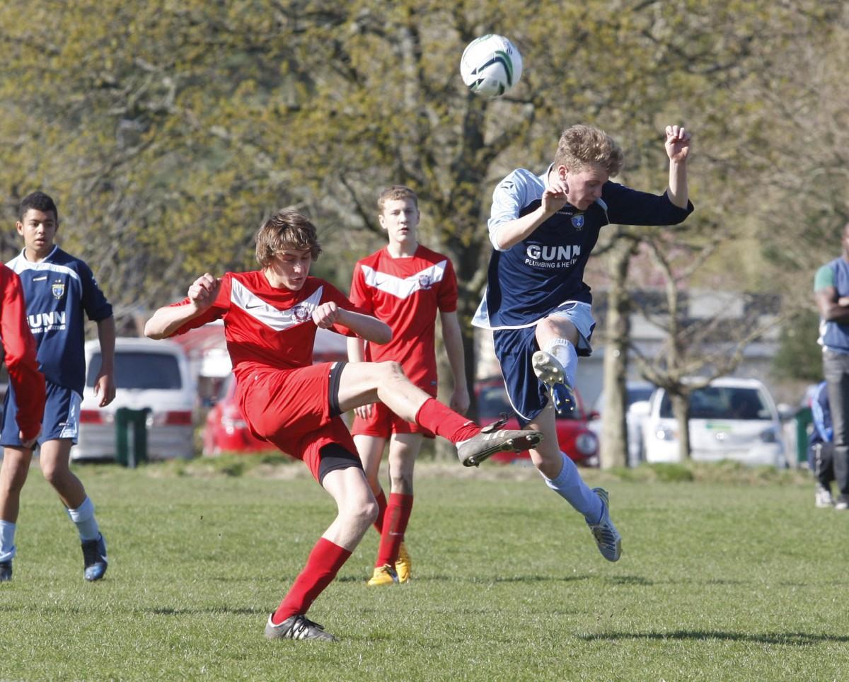 Greenfields v Ringwood Town Under 15 on Bournemouth Youth Cup Finals Day, 13th April 2014