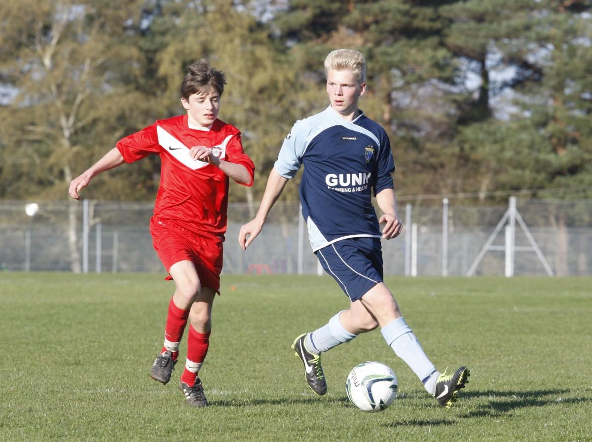 Greenfields v Ringwood Town Under 15 on Bournemouth Youth Cup Finals Day, 13th April 2014