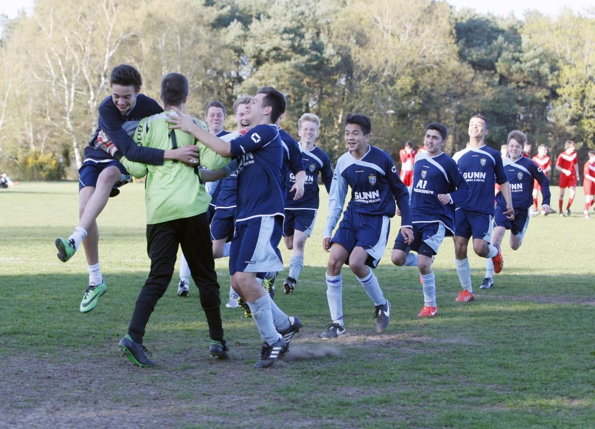 Greenfields v Ringwood Town Under 15 on Bournemouth Youth Cup Finals Day, 13th April 2014