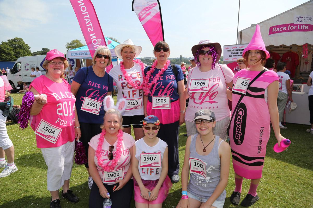 Pictures of the 5k AM and PM races from Poole Park Race For Life 2014