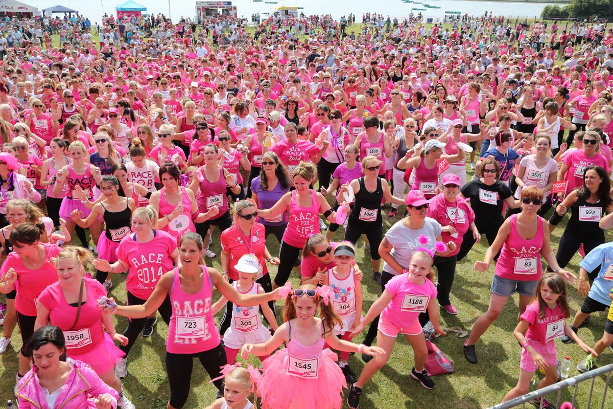 Pictures of the 5k AM and PM races from Poole Park Race For Life 2014