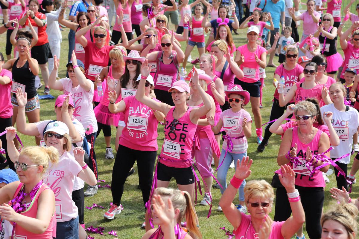 Pictures of the 5k AM and PM races from Poole Park Race For Life 2014