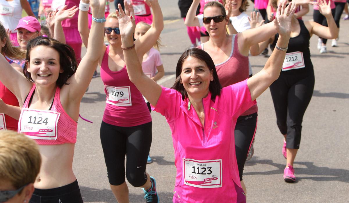 Pictures of the 5k AM and PM races from Poole Park Race For Life 2014