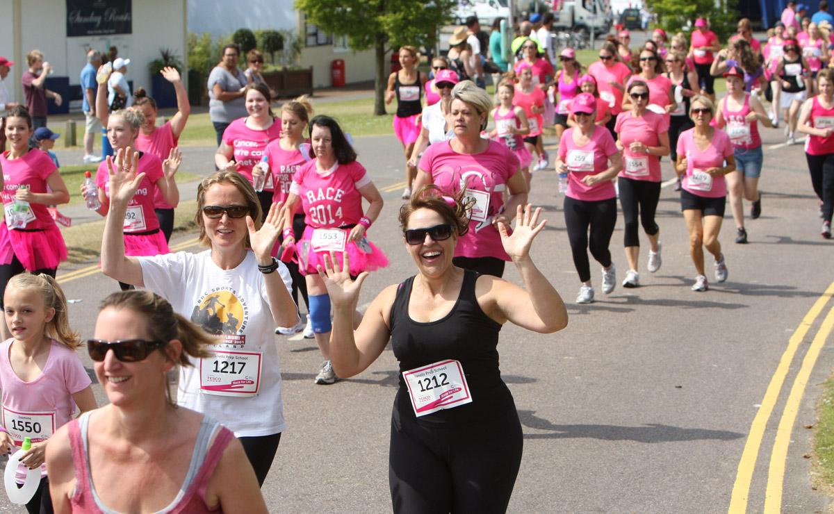 Pictures of the 5k AM and PM races from Poole Park Race For Life 2014