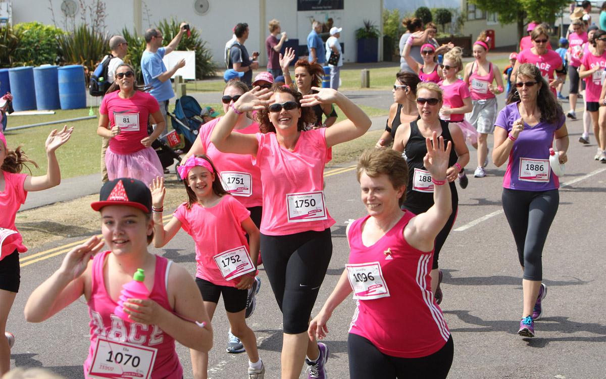 Pictures of the 5k AM and PM races from Poole Park Race For Life 2014