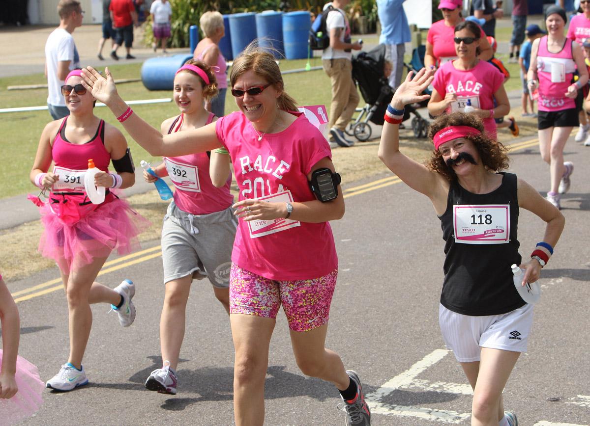 Pictures of the 5k AM and PM races from Poole Park Race For Life 2014