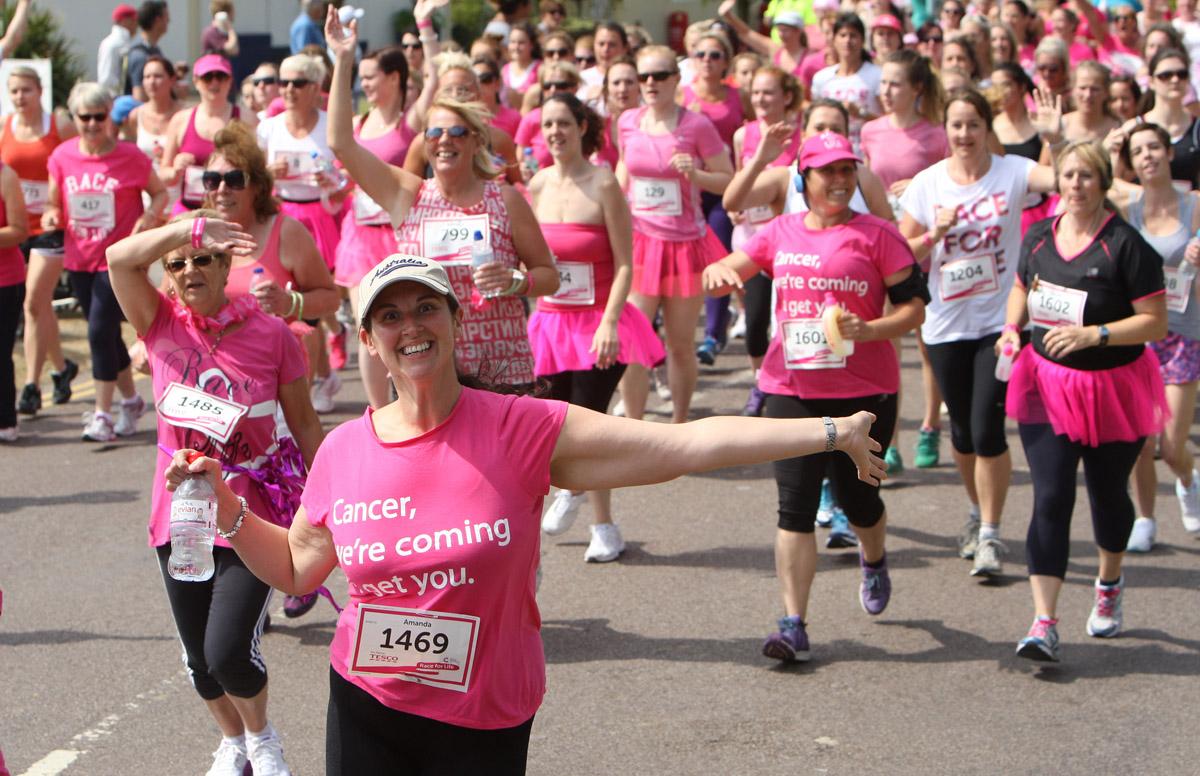 Pictures of the 5k AM and PM races from Poole Park Race For Life 2014